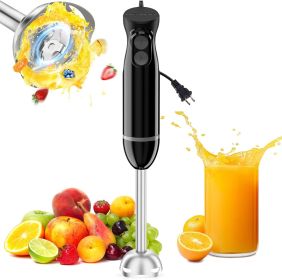 Bonsenkitchen Hand Blender, Immersion Blender with 2 Mixing Speed, Electric Handheld Mixer Portable Stick Mixer with Stainless Steel Blades for S