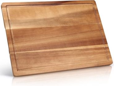 Solid Acacia Wood Cutting Boards for Kitchen Decor Wooden Charcuterie Board Meat Cheese Boards Butcher Block Pizza Bread Serving Board Hardwood C