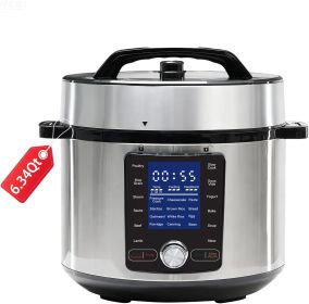 Electric Pressure Cooker, Stainless Steel Pot, Electric Pressure Multi-functional Pot, Cooking Pot (Option: 6 Quarts)