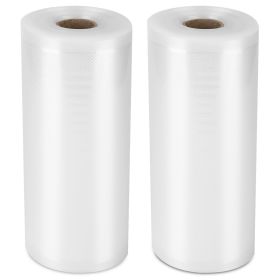2 Rolls of Vacuum Sealer Bags Vacuum Storage Bag (size: M)